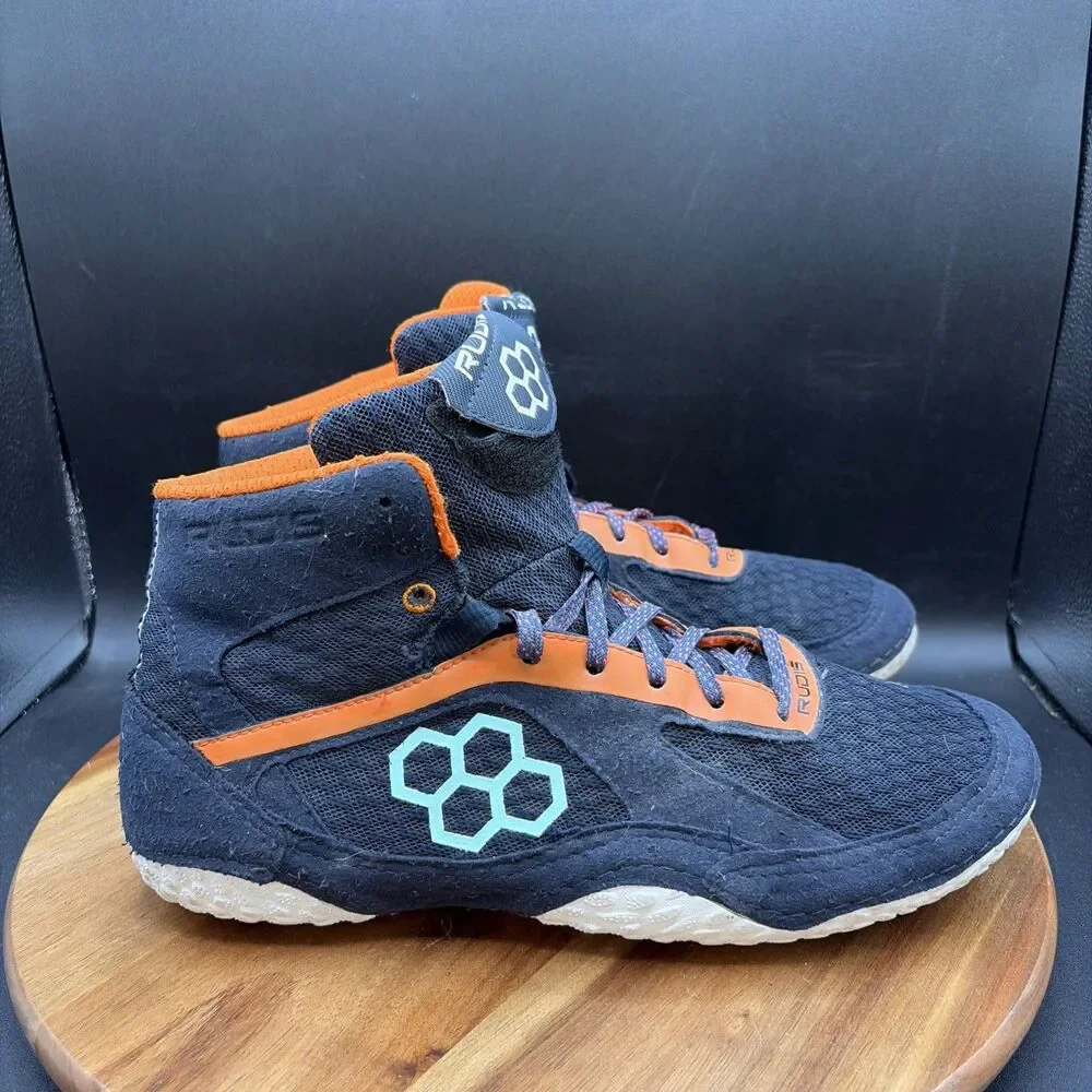 Rudis JB Alpha 2.0 Mens Size 9.5 Wrestling Shoes Blue Orange Sneakers